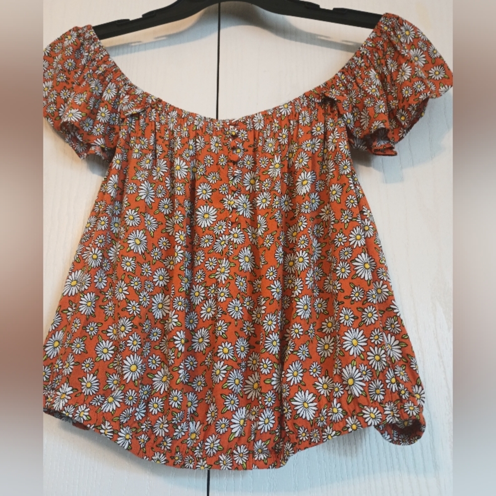 Forever 21 Women's Plus Size 3X Floral Crop Top